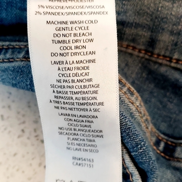 Calvin Klein Repreve Jeans Sz 6 / 28 Womens Blue Stretch Denim Mid Rise Skinny - Picture 7 of 12